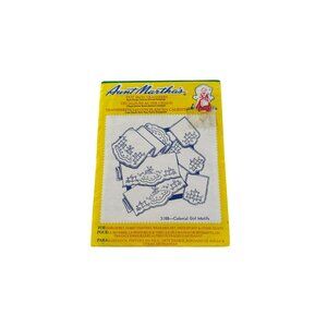 Vintage Aunt Marthas Iron Transfers 3188 Colonial Girl Motifs